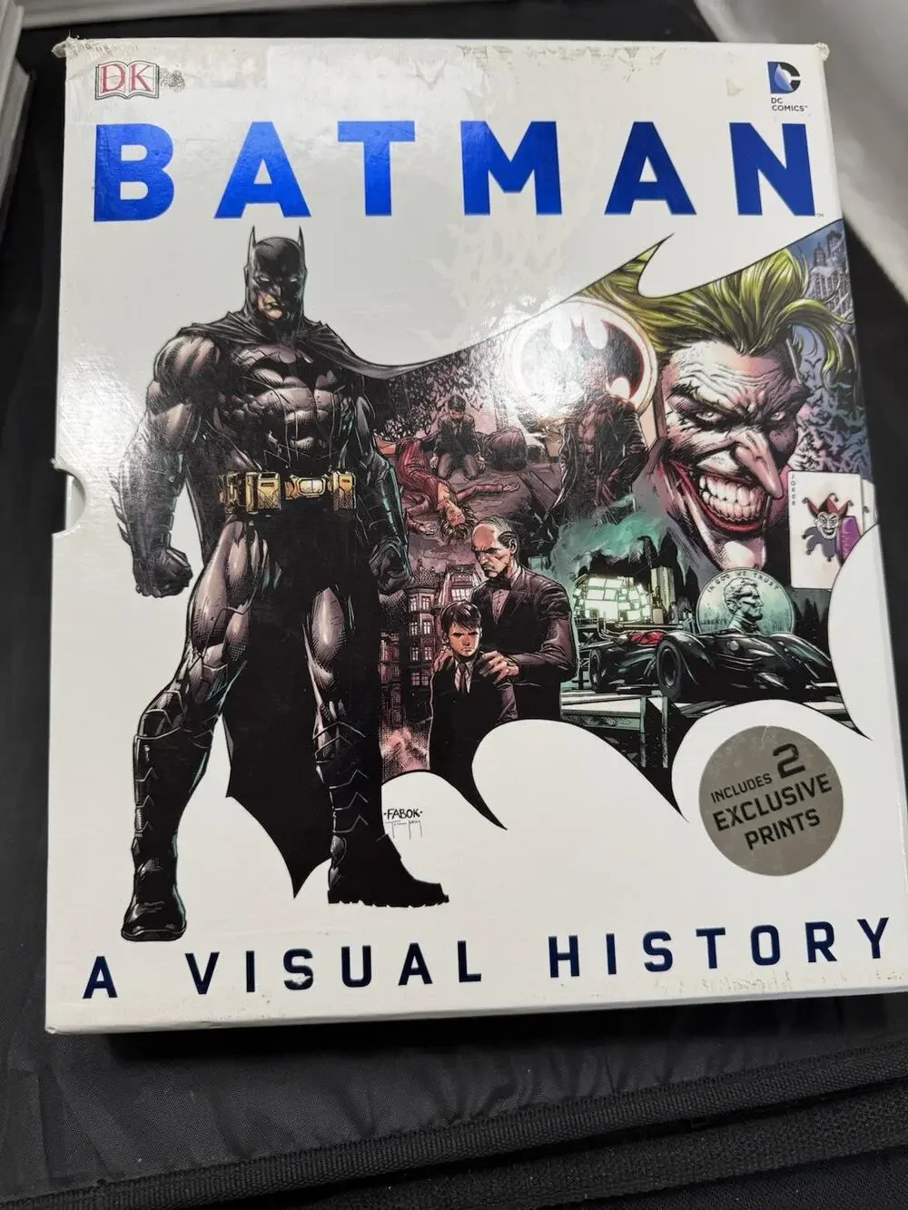 Batman A Visual History HC DC Comics DK Matthew Manning w/ Slip Case & 2 Prints